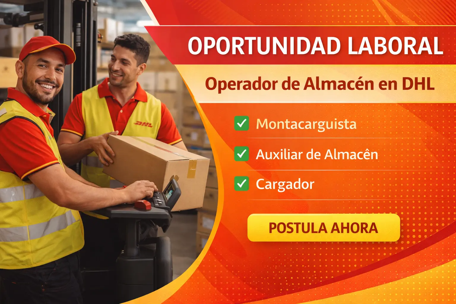 Lee más sobre el artículo Operador de Almacén en DHL